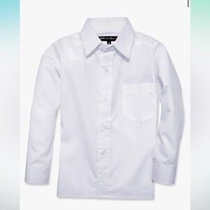 Boys white button down